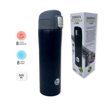 Imagem de Kit 10 Garrafas Isotérmica com Tampa 500ml