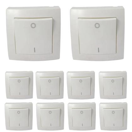 Imagem de Kit 10 Interruptor Legrand Bipolar 250v 10a SistemaX 675002
