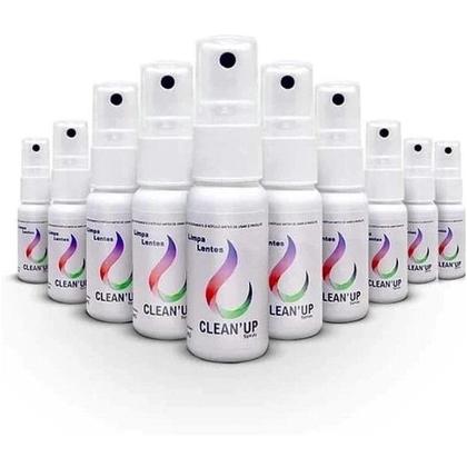 Imagem de Kit 10 Limpa Lentes Atacado Clean Up 25ml Óculos Tv LCD Plasma Celular