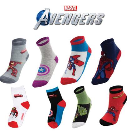 Imagem de Kit 10 Pares Meia Disney Os Vingadores Estampada Menino Personagem