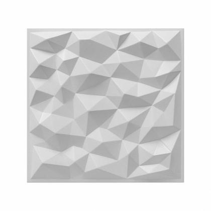 Imagem de Kit 10 placas pvc 3d revestimento de parede decorativa 25 cm