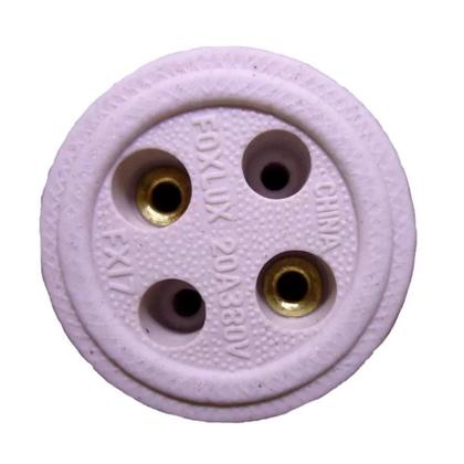 Imagem de Kit 10 Tomada Elétrica Bipolar 20A Porcelana FX-17 - Foxlux