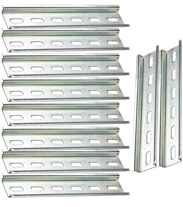 Imagem de Kit 10 trilho din perfu ferro 1mt