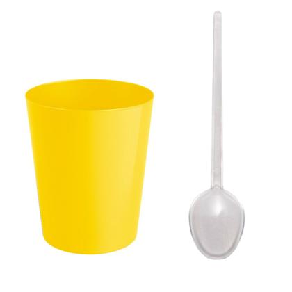 Imagem de Kit 100 uni Copo Para Doce Mousse Brigadeiro 50ML Colorido + 100 Colherzinhas