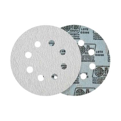 Imagem de Kit 10PC Disco de Lixa Pluma Branco 5 125mm A220 - Dis-Flex