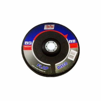 Imagem de Kit 10PC Disco Flap 4 1/2x7/8 Gr40 Performance 90 Aletas - Dis-Flex