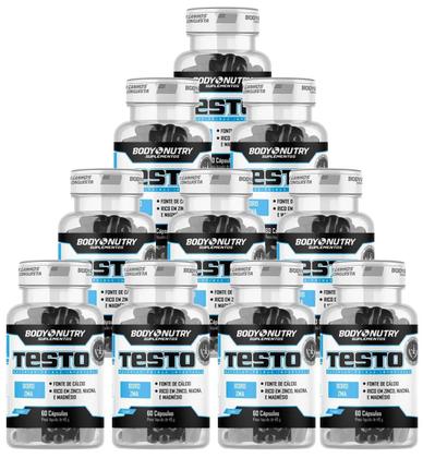 Imagem de Kit 10x Testo Pote 60 Capsulas Vitaminas e Minerais com Boro Importado Original