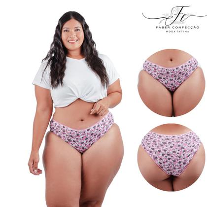 Imagem de Kit 12 Calcinha Calçola De Algodão Senhora Premium Plus Size Faber