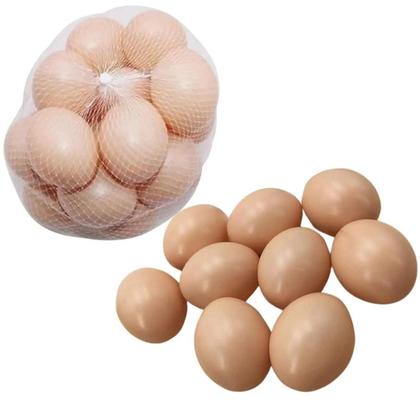 Imagem de Kit 12 Ovos Indez De Plástico - Estimula A Galinha Botar Mais Ovos