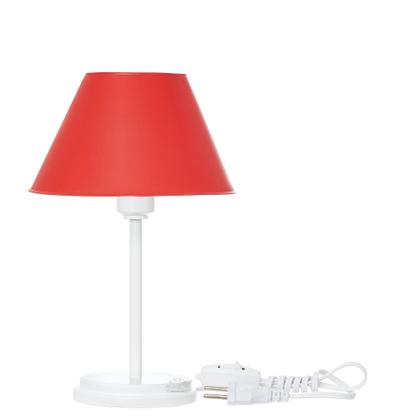 Imagem de Kit 2 Abajures Moderno Base Mdf Branca