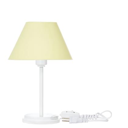 Imagem de Kit 2 Abajures Moderno Base Mdf Branca