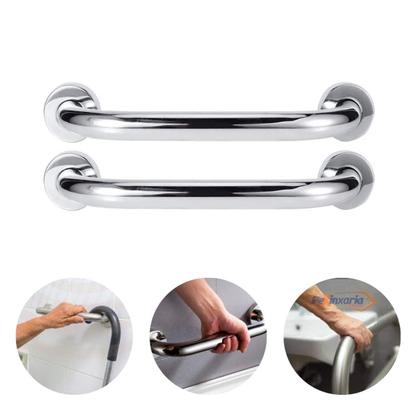 Imagem de Kit 2 Barras de Apoio 20cm Aço Inoxidável