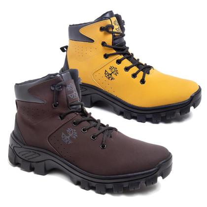 Imagem de Kit 2 Botas Adventure Venetto Masculino Couro Confortável