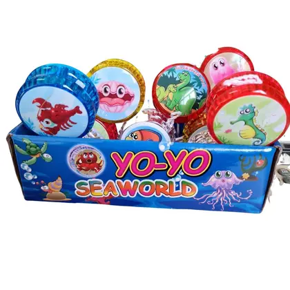 Imagem de Kit 2 Brinquedos Ioiô Yoyo Bichos Com Luz De Led Infantil