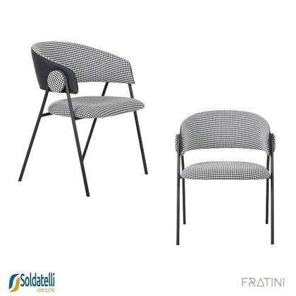 Imagem de Kit 2 Cadeiras Design Toulouse Júlia Base Champagne Bouclé Nude ou Base Preta em Várias Cores - Fratini