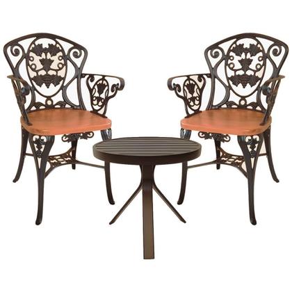 Imagem de Kit 2 Cadeiras Viena Malbec Para Recepção Jardim Varanda Sacada Hotel + Mesinha Marrom