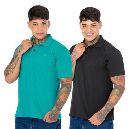 Imagem de Kit 2 Camisa Polo Ridens Estilo Único e Elegante, Compre Agora
