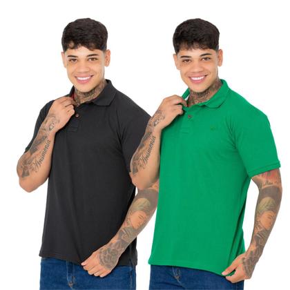 Imagem de Kit 2 Camisa Polo Ridens Estilo Único e Elegante, Compre Agora