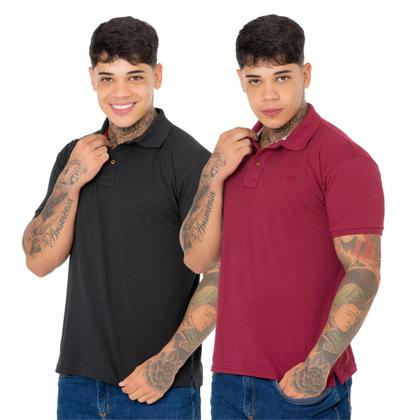 Imagem de Kit 2 Camisa Polo Ridens Estilo Único e Elegante, Compre Agora