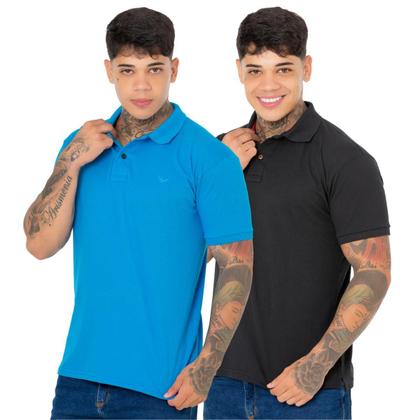 Imagem de Kit 2 Camisa Polo Ridens Estilo Único e Elegante, Compre Agora