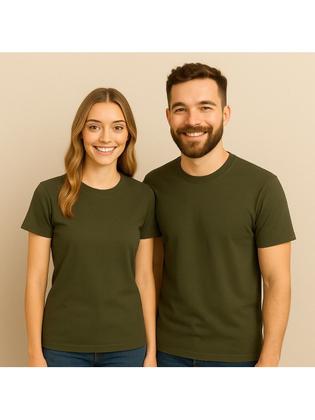 Imagem de KiT 2 Camisetas Casal 100% Algodão 30.1