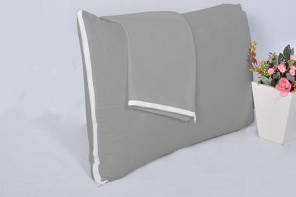 Imagem de kit 2 Capas Protetora para Travesseiro Percal 100 Algodão 50x70cm Com Ziper