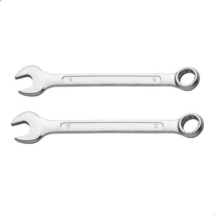 Imagem de Kit 2 Chave Combinada 9e11mm Aço Carbono Boca E Estrela