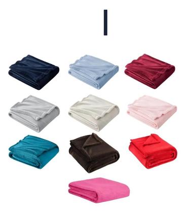 Imagem de Kit 2 Coberta Mantinha Casal Microfibra Veludo Cama 2 Variad