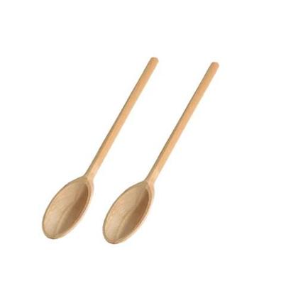 Imagem de Kit 2 Colher De Pau 26cm Utilizar Em Preparos De Alimentos