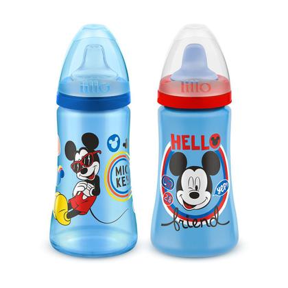 Imagem de Kit 2 Copos Colors Bico De Silicone Disney Mickey Azul Lillo