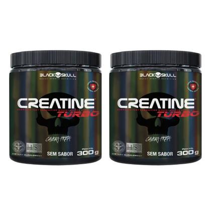 Imagem de Kit 2 Creatine Turbo 300g Black Skull