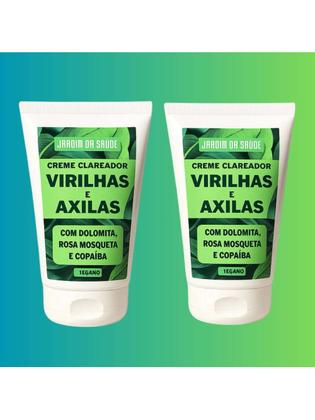Imagem de Kit 2 Creme Clareador de Virilhas e Axilas Amazônico 100ml Clareia manchas escuras cotovelos, virilh