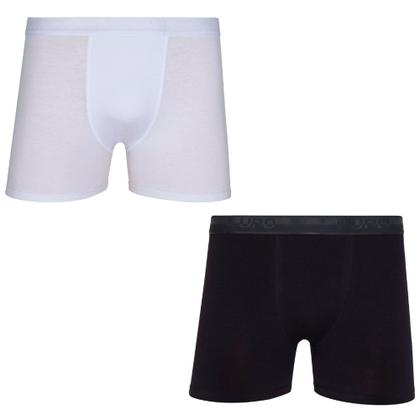 Imagem de Kit/2 Cueca Boxer Lupo 00784-088 Masculina Algodão Com Elastano T. P/GG