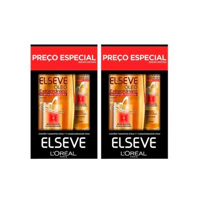 Imagem de Kit 2 Elseve Óleo Extraordinário Nutrição Shampoo 375ml e Condicionador 70ml Preço Especial Edição Limitada