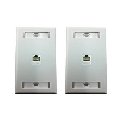 Imagem de Kit 2 Espelhos de Parede 4x2 com 1 saída Rj45 Cat6