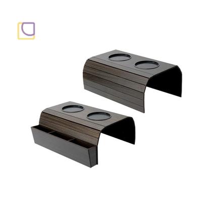 Imagem de Kit 2 Esteiras de Sofá em Madeira Apoio de Braço com Porta Copos e Controle