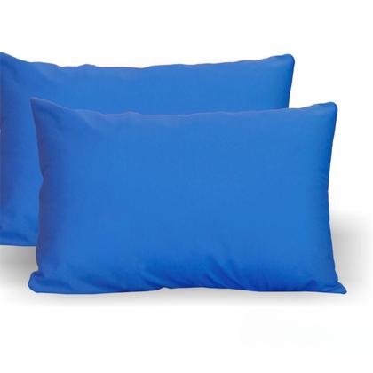 Imagem de Kit 2 Fronhas Avulsas Para Travesseiro Malha Lisa 100 Algodão Com Zíper Toque Macio, Hotel, Pousada