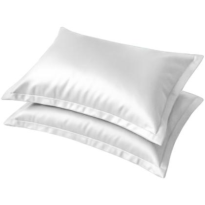 Imagem de Kit 2 Fronhas de Cetim Toque Seda Luxo Antifrizz 50x70 cm 4 Aba Capa Para Travesseiro