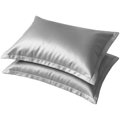 Imagem de Kit 2 Fronhas de Cetim Toque Seda Luxo Antifrizz 50x70 cm 4 Aba Capa Para Travesseiro