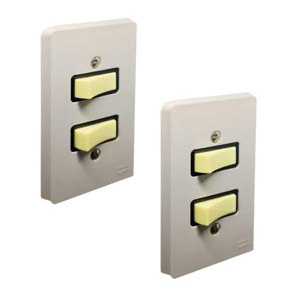 Imagem de Kit 2 Interruptor Simples 2 Mod Silentoque Conj 2110 Pial