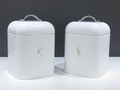 Imagem de Kit 2 Latas Porta Café E Açúcar Pote Com Alça - Hermética