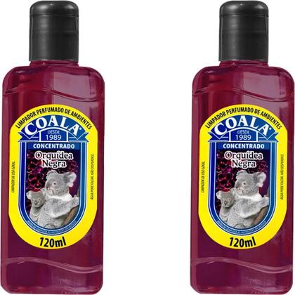 Imagem de Kit 2 Limpador Perfumado Ambiente 120Ml Coala Orquídea Negra
