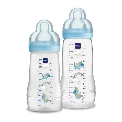 Imagem de Kit 2 Mamadeiras Easy Active 270/330ml 2m+ Azul - MAM