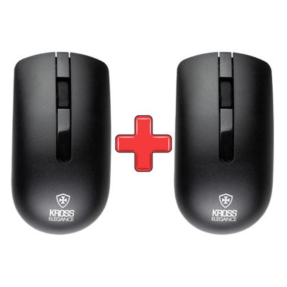 Imagem de Kit 2 Mouse Sem Fio Recarregável USB Silencioso 2 Milhões de Cliques Kross M305 Original Garantia
