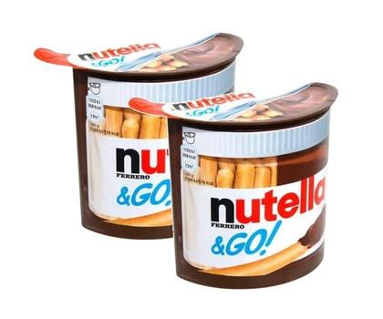 Imagem de Kit 2 nutella & go creme de avelãs & palitos de biscoito alemanha