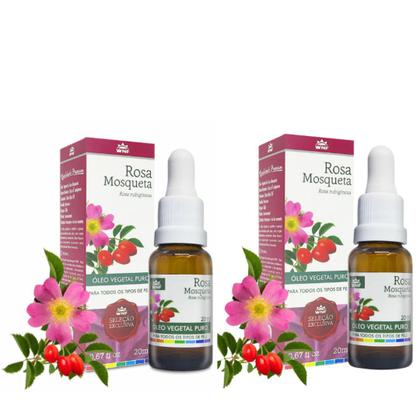 Imagem de Kit 2 Óleo Vegetal Rosa Mosqueta 20ml WNF - Rosa Rubiginosa