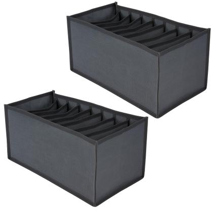 Imagem de Kit 2 Organizador Gaveta Colmeia 9 Divisórias Roupa Íntima