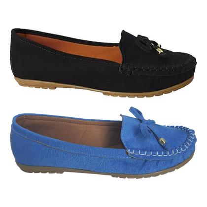 Imagem de KIT 2 Pares Sapatilha Mocassim Aloba Costurado à Mão Moda Pé 1