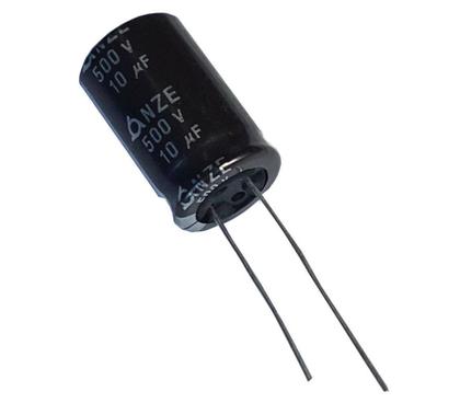 Imagem de Kit 2 pçs - capacitor eletrolitico 10x500v - 10 uf x 500v