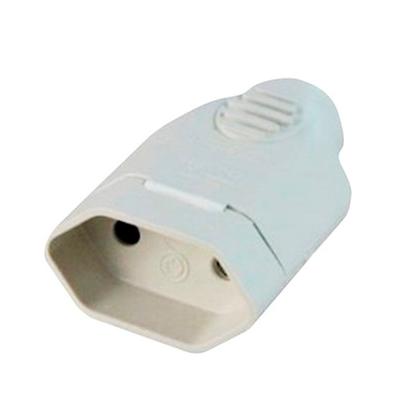 Imagem de Kit 2 Plug Fêmea Tomada Elétrica 2p 10a Bipolar para Extensão